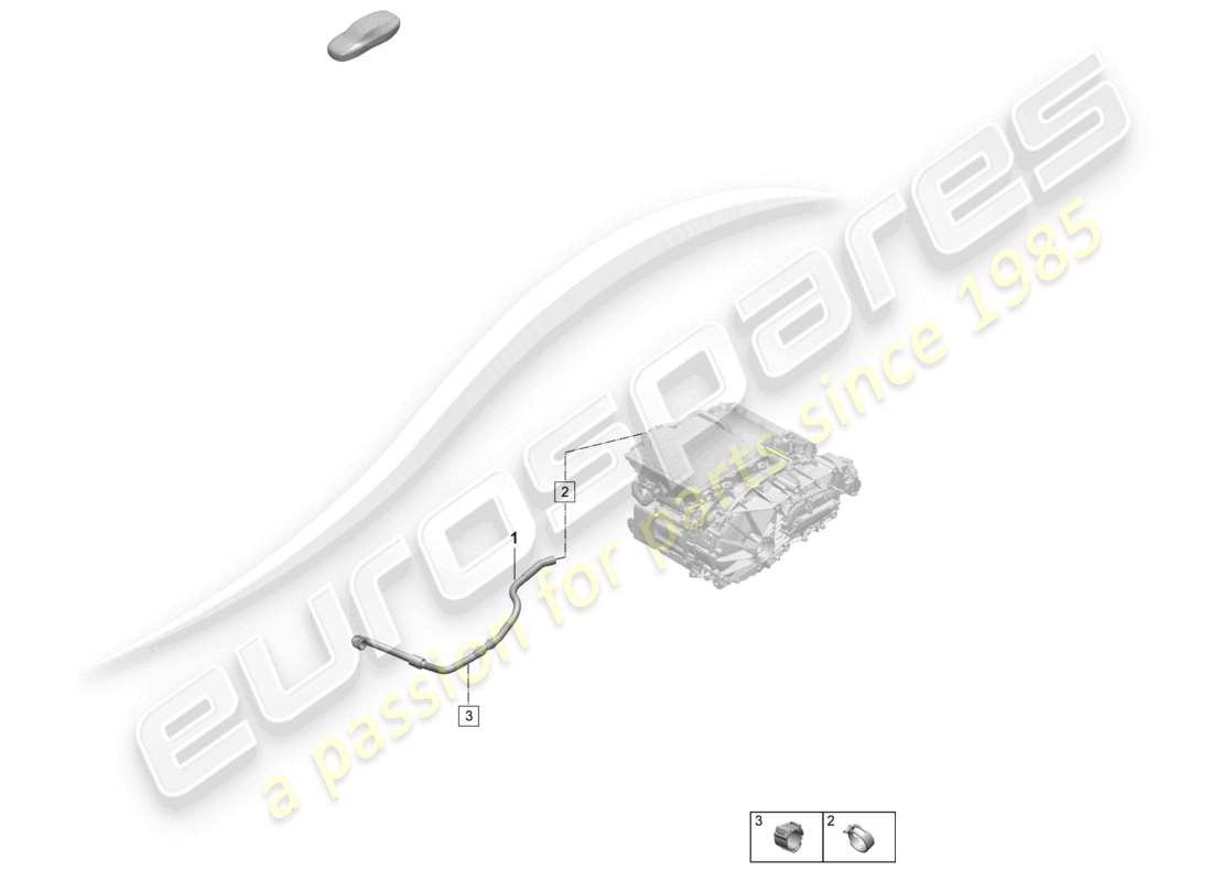 porsche 2025 (macan-e) kühlmittelkühlung heck teilediagramm