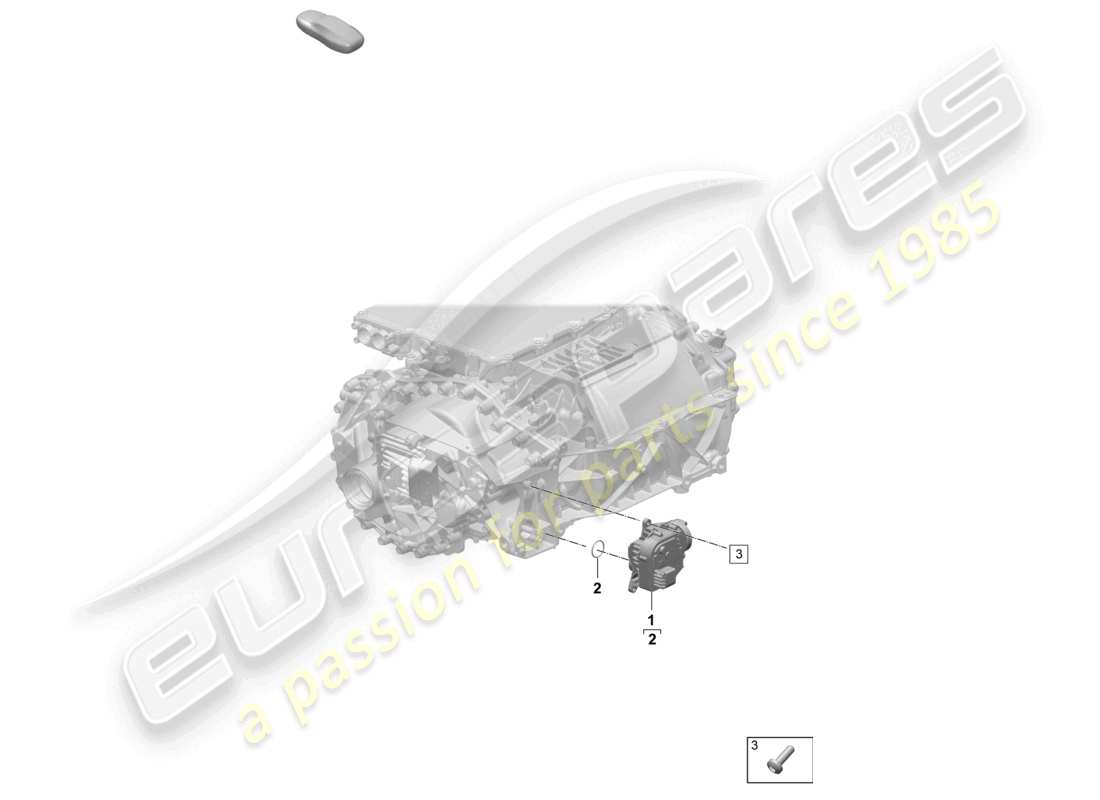 porsche 2025 (macan-e) elektronische parkbremse getriebe hinterachse teilediagramm