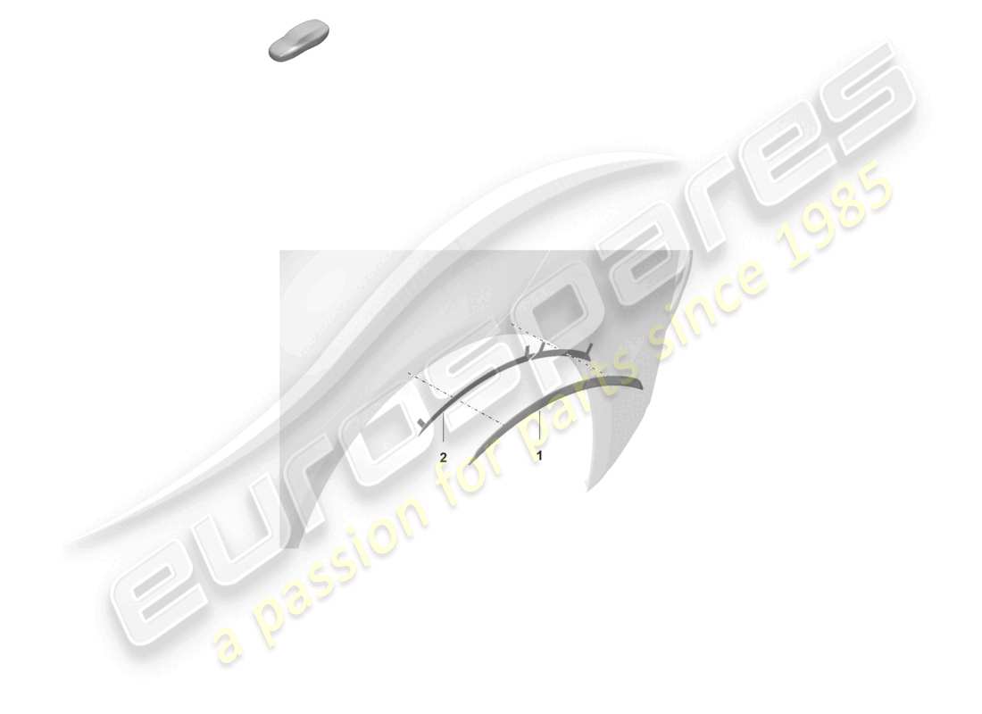 porsche 2022 (992-1 gt3/rs/st) radkastenabdeckung ersatzteildiagramm