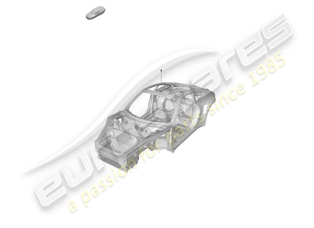 porsche 2021 (992-1 gt3/rs/st) karosserie gt3rs teilediagramm