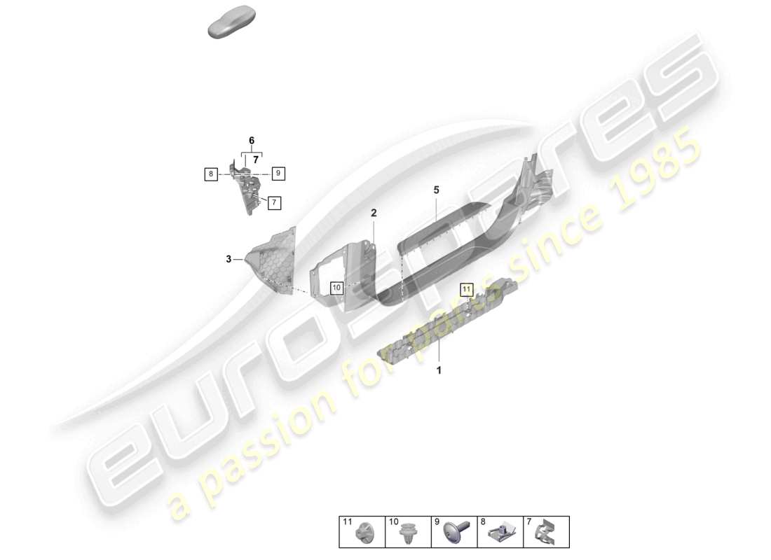 porsche 2021 (taycan 9j1-1) schwellerzierleiste vorne abdeckung teilebild