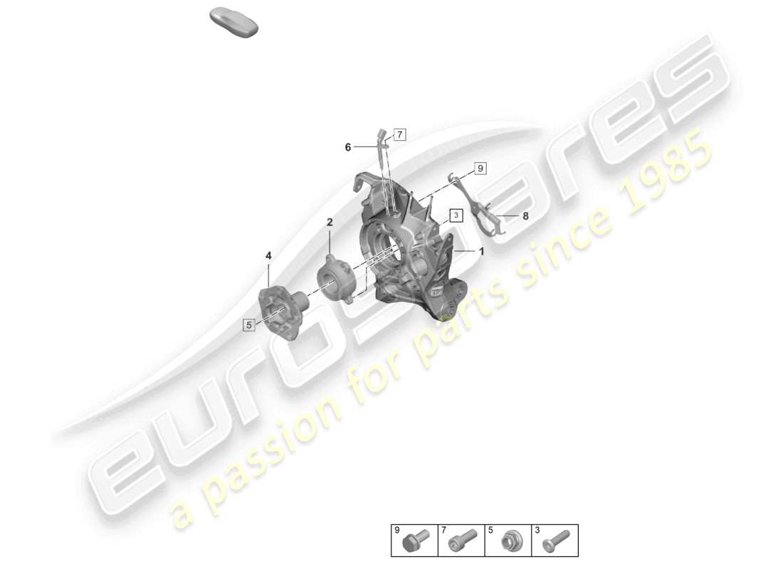 porsche 2021 (992-1) hinterachse radträger radnabe teilediagramm