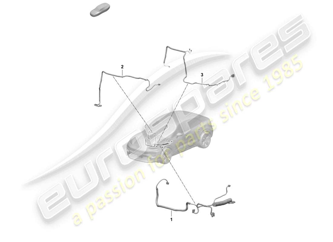 porsche 2025 (macan-e) teilabschnitt kabelbaum teilediagramm