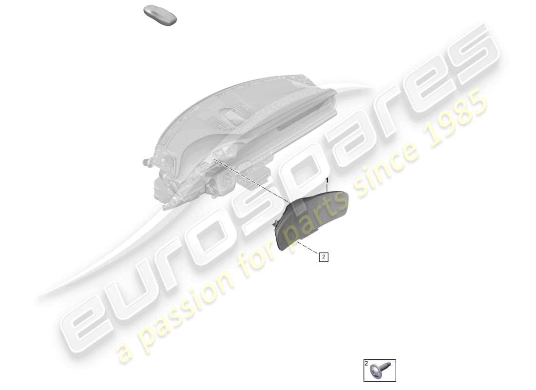 porsche 2026 (992-2 gt3) combi-instrument ersatzteildiagramm