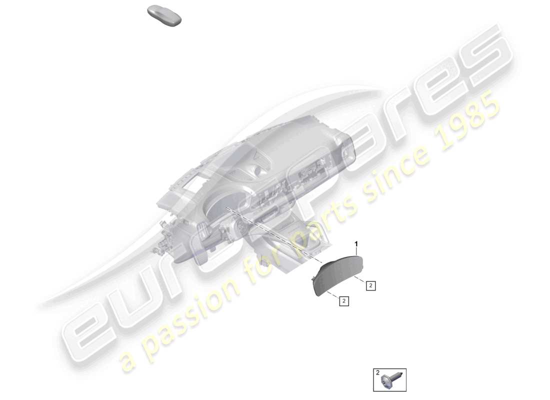 porsche 2025 (cayenne e3 pa) combi-instrument ersatzteildiagramm