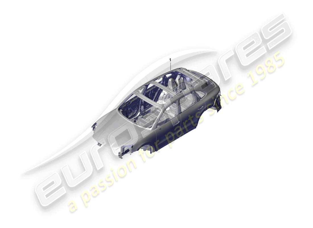 porsche 2025 (cayenne e3 pa) karosserie - teilediagramm