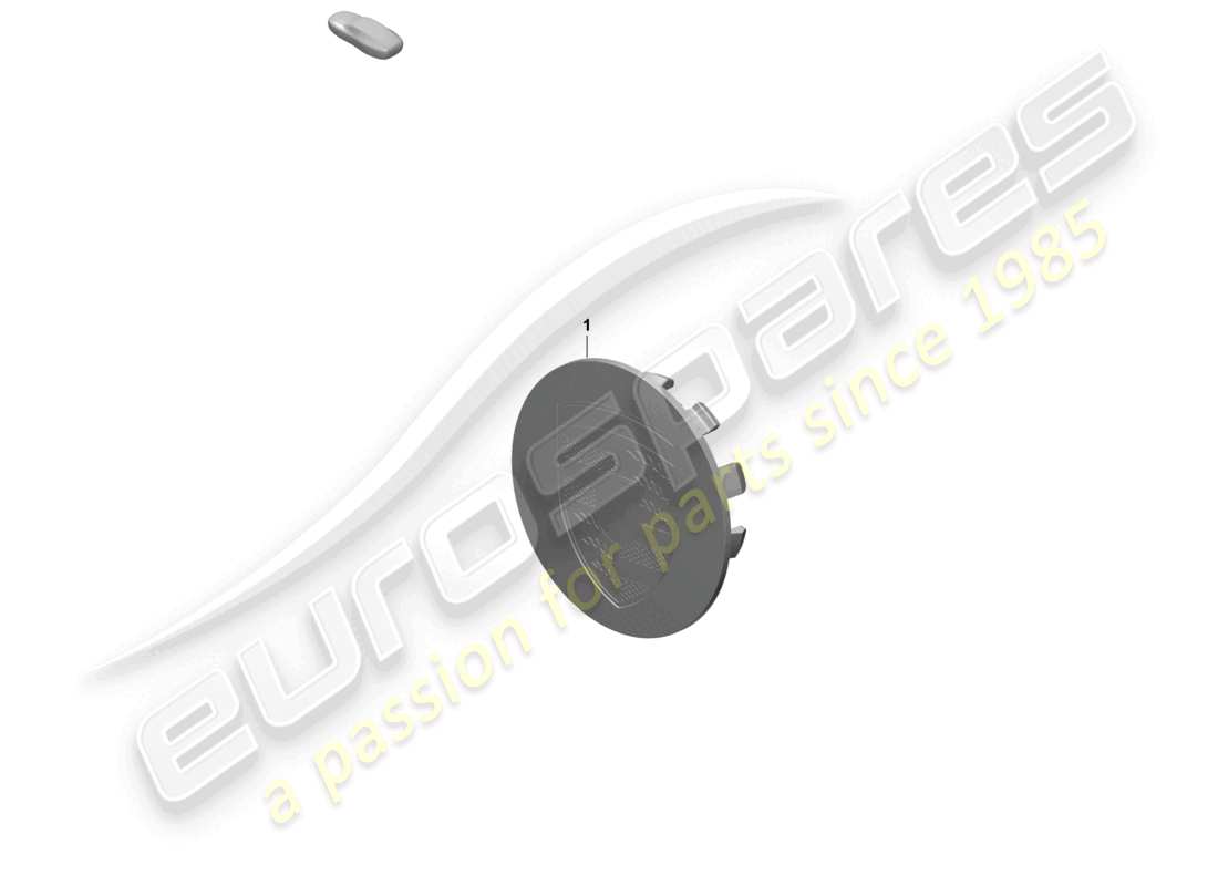 porsche 2025 (macan-e) radkappe monochromes emblem teilediagramm