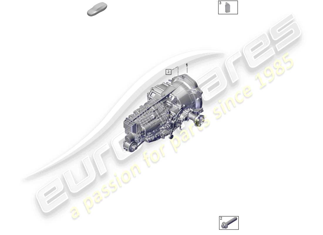 porsche 2024 (992-2) schaltgetriebe getriebeöl teilediagramm