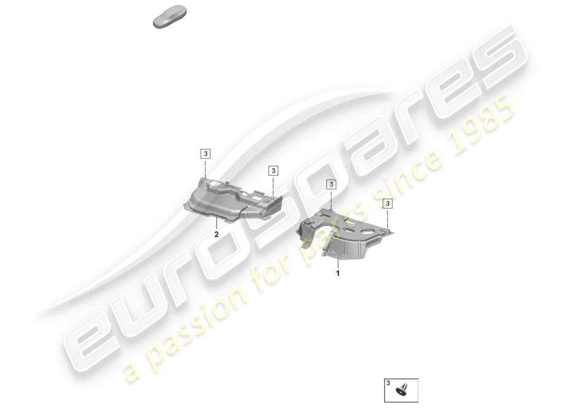 porsche 2026 (taycan 9j1-2) geräuschdämmplatte fußraum teilediagramm