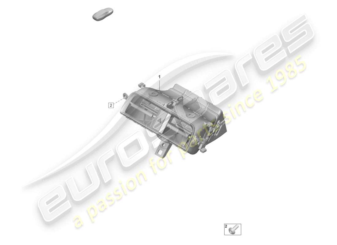porsche 2021 (taycan 9j1-1) vent-teilediagramm