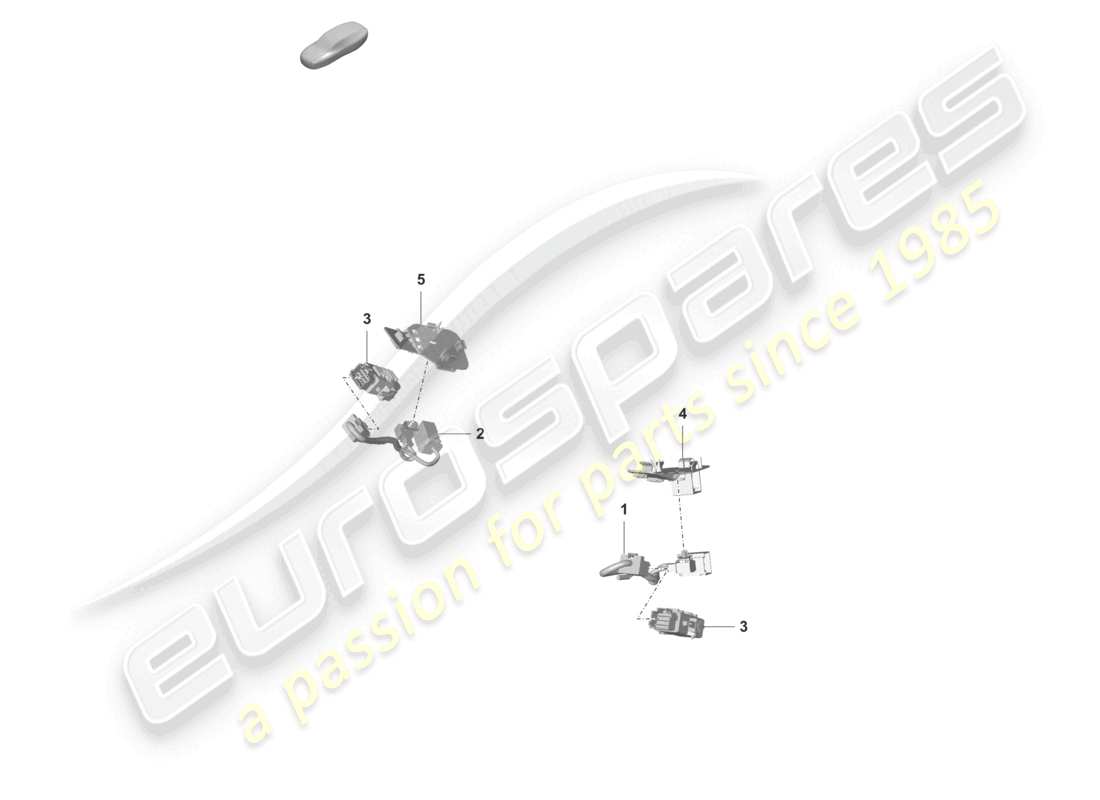 porsche 2021 (taycan 9j1-1) elektrik rücksitz teilediagramm