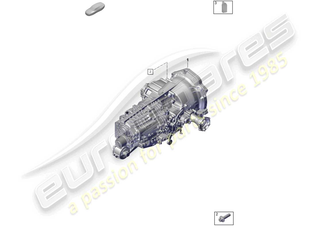 porsche 2025 (992-2 gt3/rs/st) schaltgetriebe getriebeöl teilediagramm