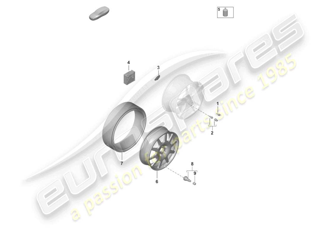 porsche 2020 (taycan 9j1-1) einzelteile teilediagramm