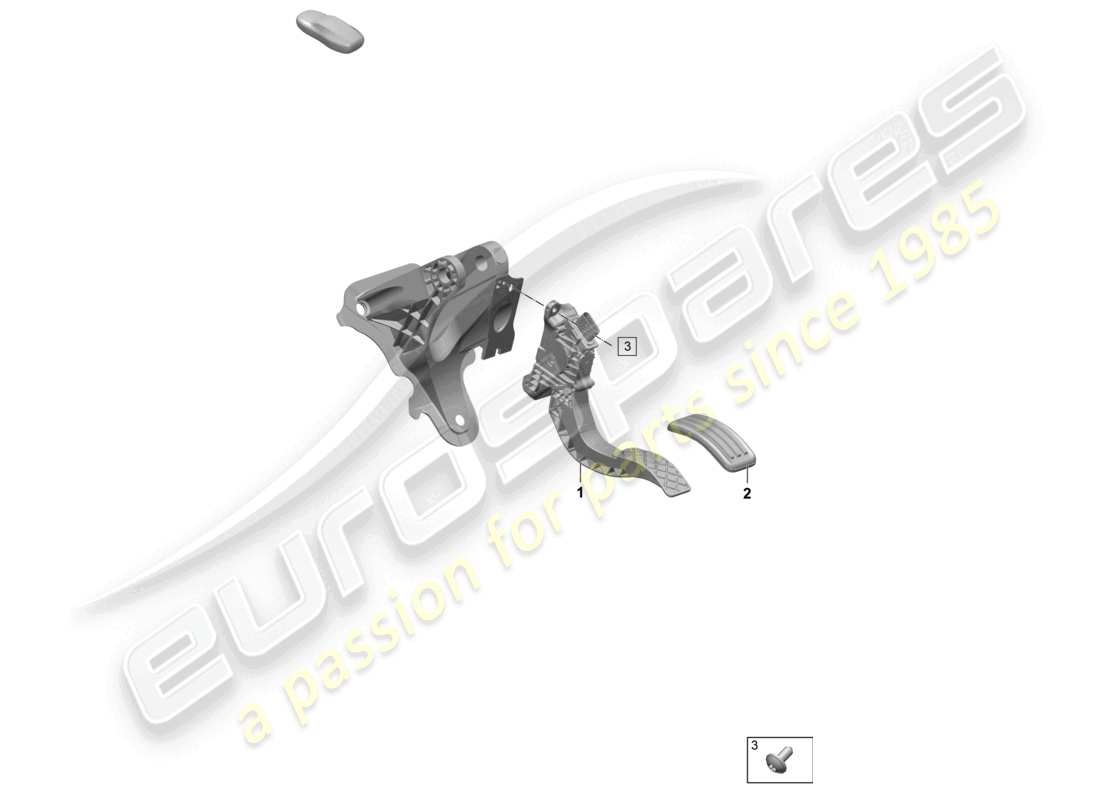 porsche 2026 (macan-e) teilediagramm für die gaspedalsteuerung