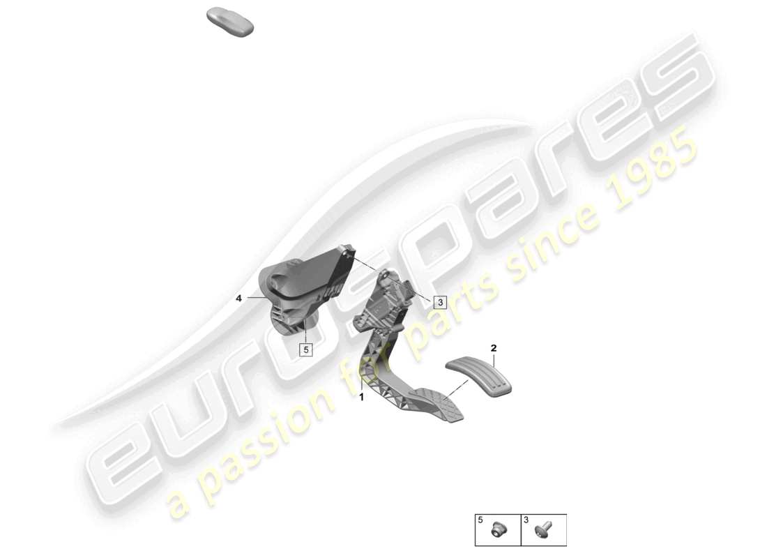 porsche 2025 (macan-e) gaspedal-drosselklappensteuerung teilediagramm