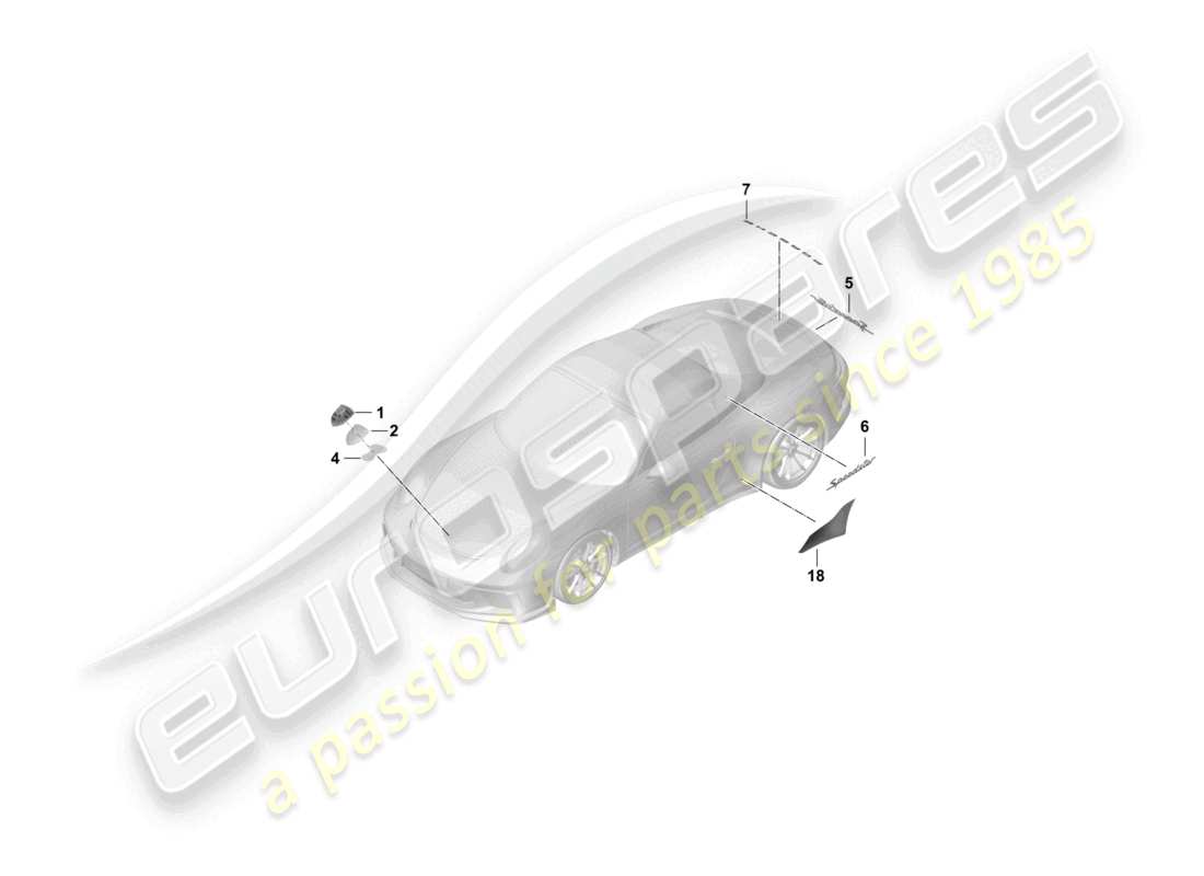 porsche 2021 (991-2 r/gt3/rs) beschriften/beschriftungen ersatzteil-diagramm