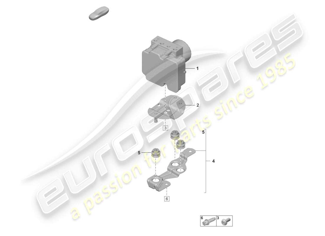 porsche 2022 (992-1 gt3/rs/st) hydraulikaggregat antiblockiersystem -abs- ersatzteilliste