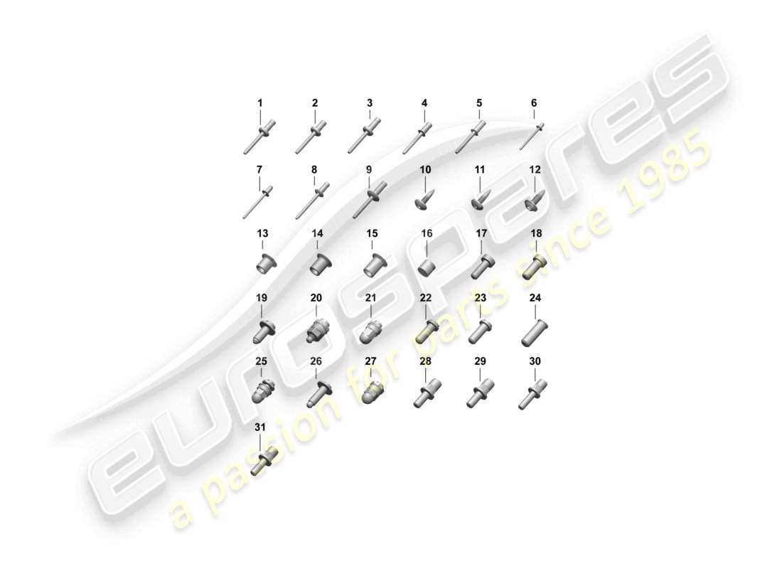 porsche 2026 (taycan 9j1-2) befestigungsmaterial karosserie teilediagramm