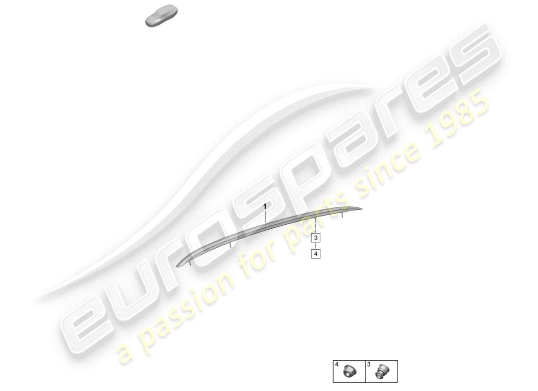porsche 2025 (macan-e) dachreling zubehör teilediagramm
