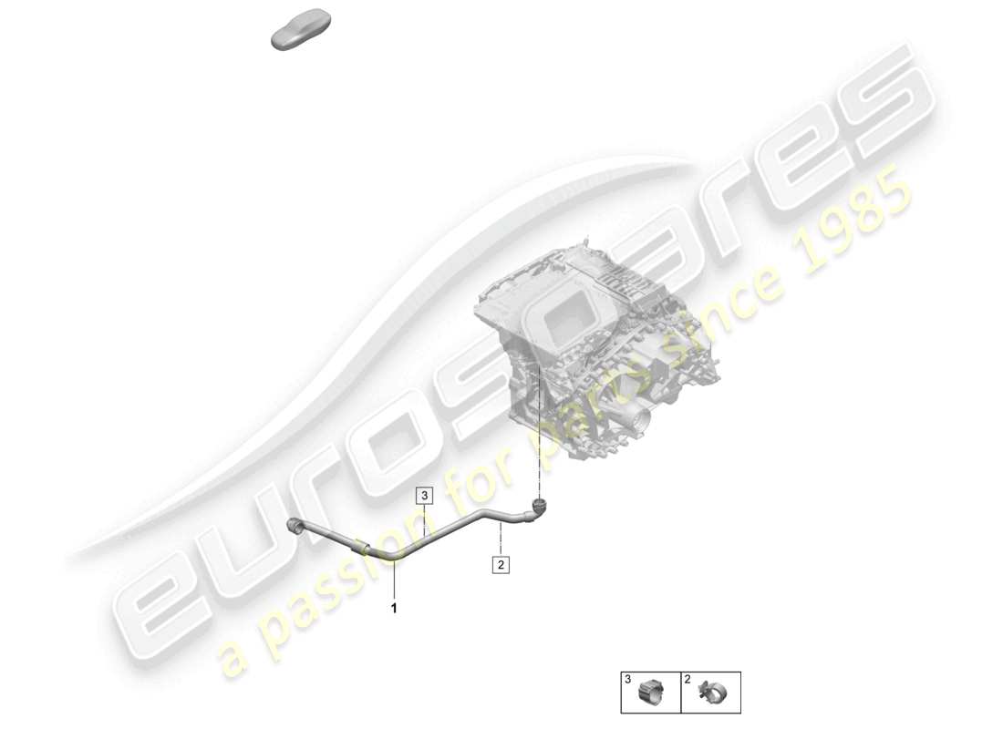 porsche 2025 (macan-e) kühlmittelkühlung heck teilediagramm