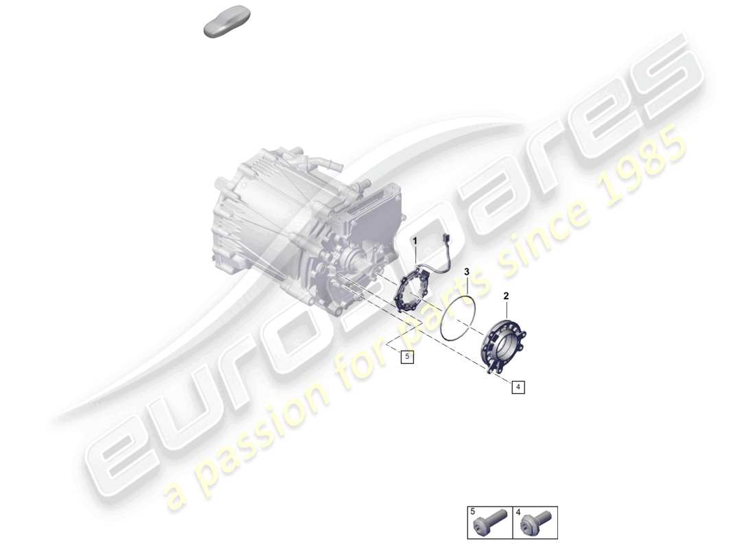 porsche 2026 (taycan 9j1-2) fahrmotor für elektroantrieb vorderachse sensoren teilediagramm