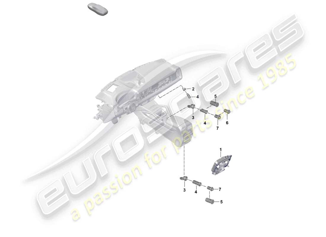porsche 2025 (cayenne e3 pa) buchse usb-anschluss ladebuchse multimedia-schnittstelle teilediagramm