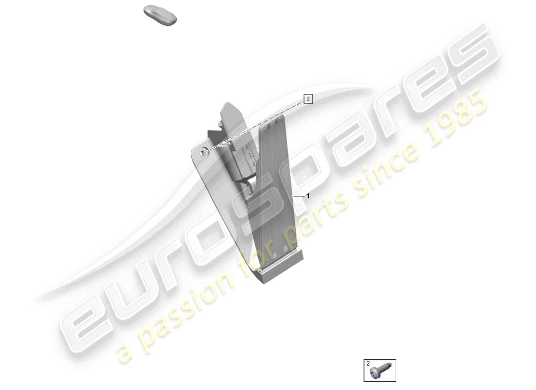 porsche 2021 (718 cayman gt4) brems- und gashebel, mechanische drosselklappensteuerung, teilediagramm