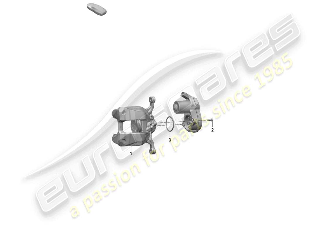 porsche 2025 (macan-e) feststellbremse hinterachse teilediagramm