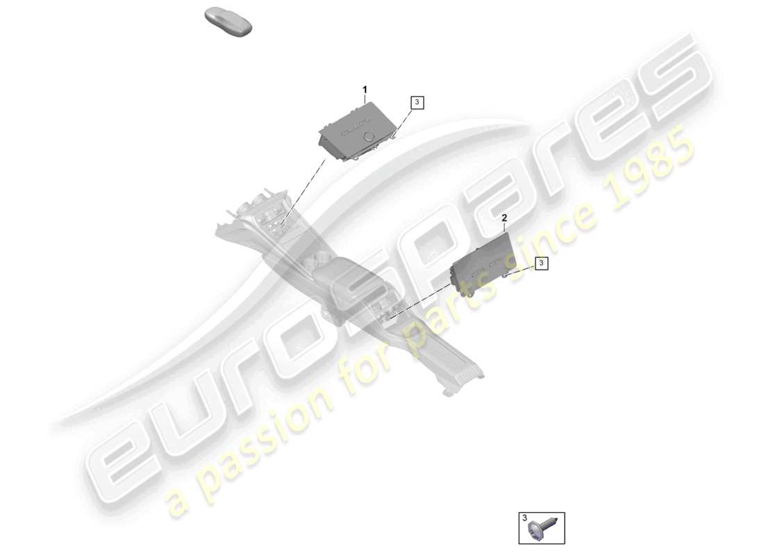 porsche 2025 (panamera 976) klimaanlage bedienfeld teilediagramm