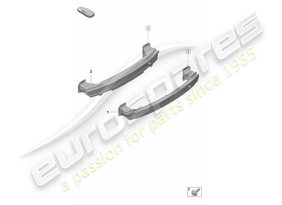 porsche 2023 (panamera 971-2) stoßstangenträger hinten, ersatzteildiagramm