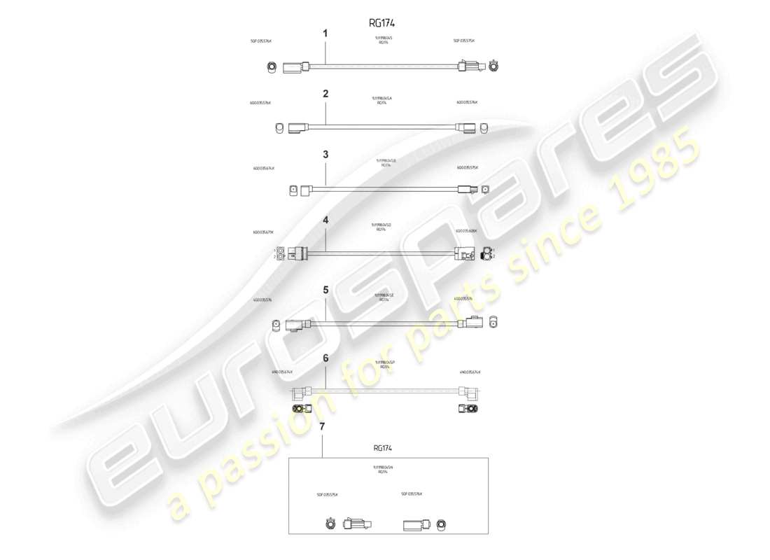 porsche 2026 (taycan 9j1-2) reparaturset für antennenleitungen teilediagramm