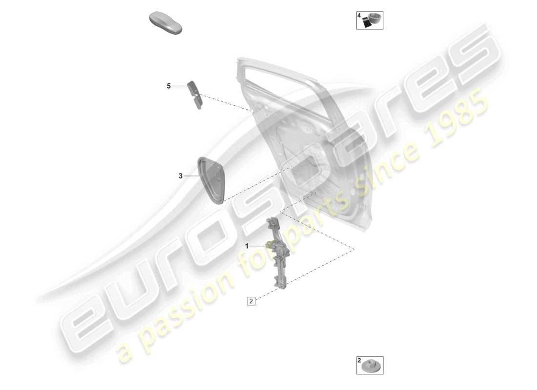 porsche 2023 (panamera 971-2) fensterheber hintere tür teilediagramm