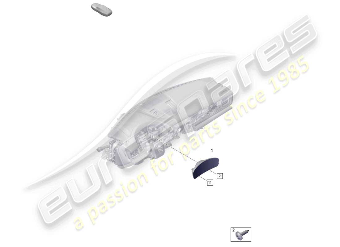 porsche 2025 (panamera 976) combi-instrument ersatzteildiagramm