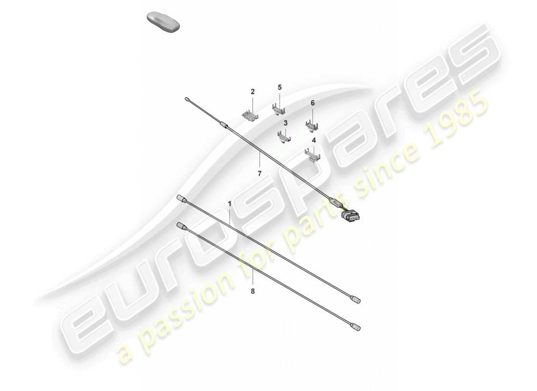 porsche 2022 (panamera 971-2) antennenanschlussleitung datenanschlussleitung teilediagramm