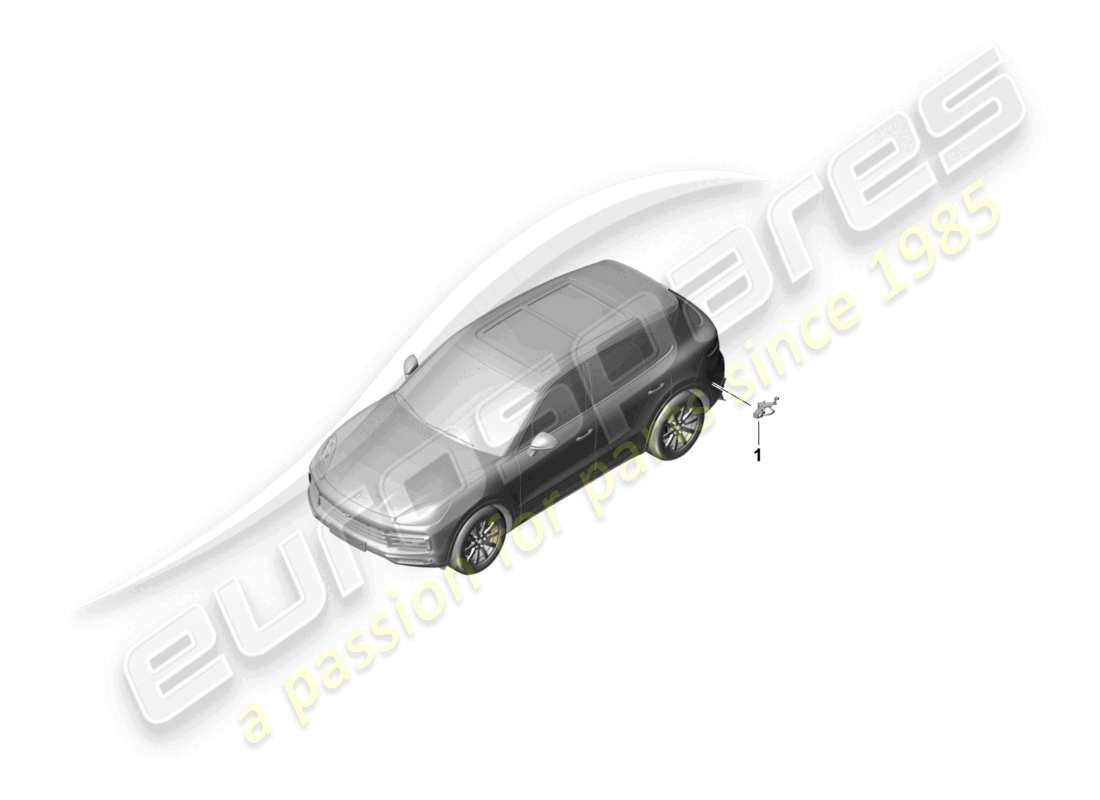 porsche 2023 (cayenne e3 9ya/9yb) kabelbaum für hinterradlenkung teilediagramm