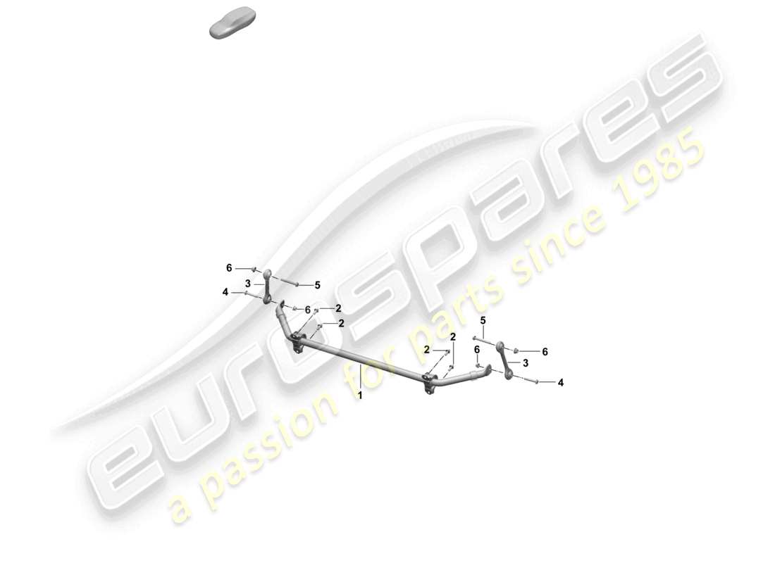 porsche 2025 (macan-e) stabilisator teilediagramm