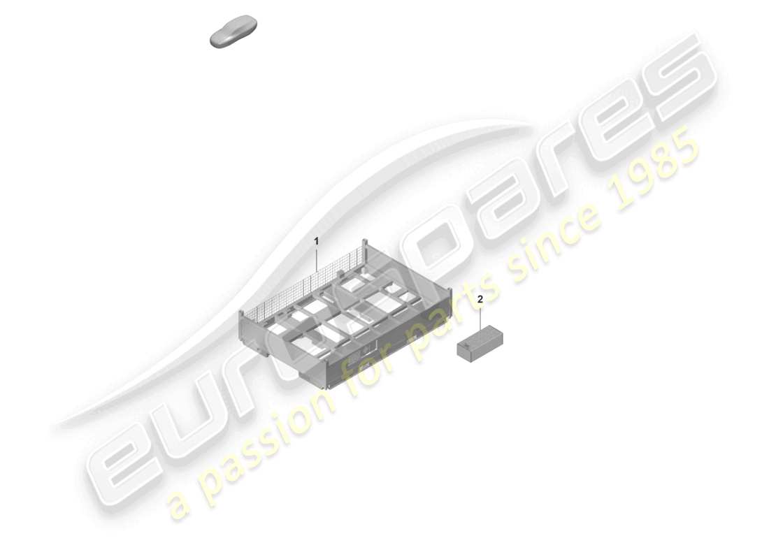 porsche 2025 (macan-e) transportbehälter teilediagramm