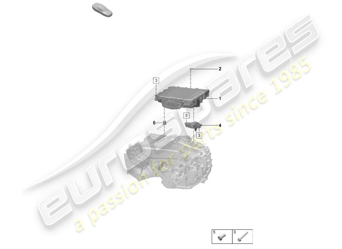 porsche 2025 (macan-e) leistungs- und steuerelektronik - macan turbo für elektroantrieb einzelteile hinterachse teilediagramm