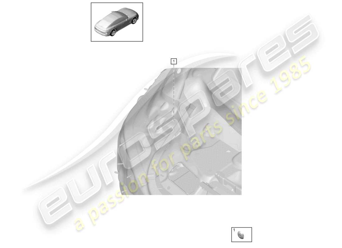 porsche 2021 (panamera 971-1) stopfen oben hinteres ende teilediagramm