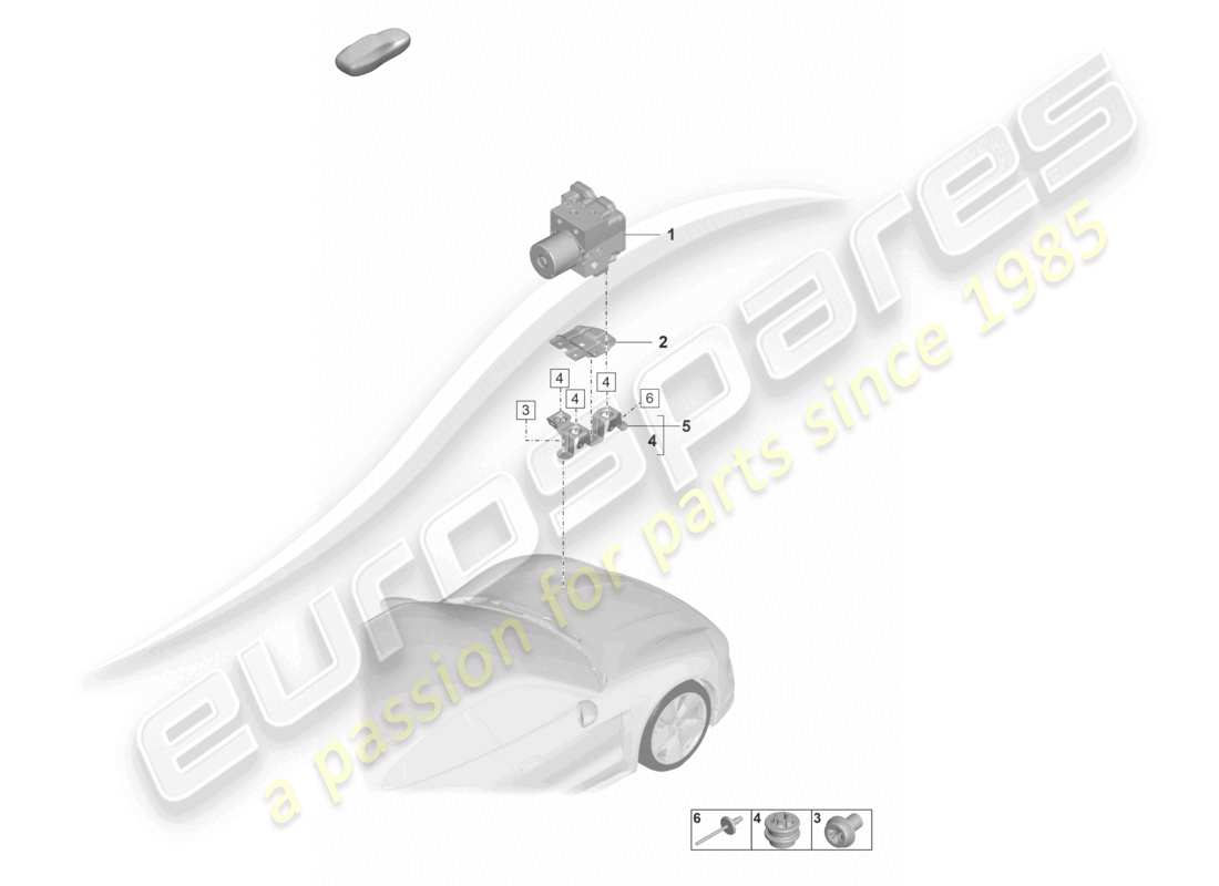 porsche 2021 (taycan 9j1-1) hydraulikaggregat antiblockiersystem -abs- ersatzteilliste