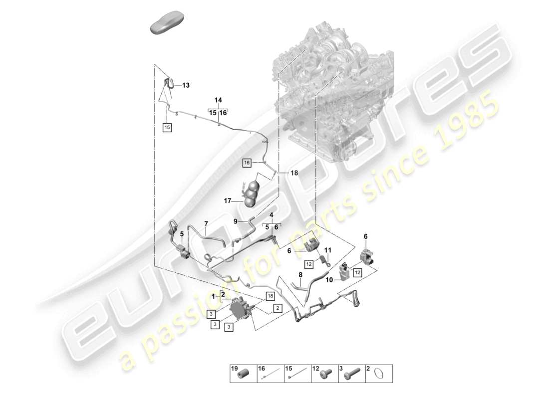 porsche 2022 (panamera 971-2) vakuumsystem vakuumpumpe teilediagramm