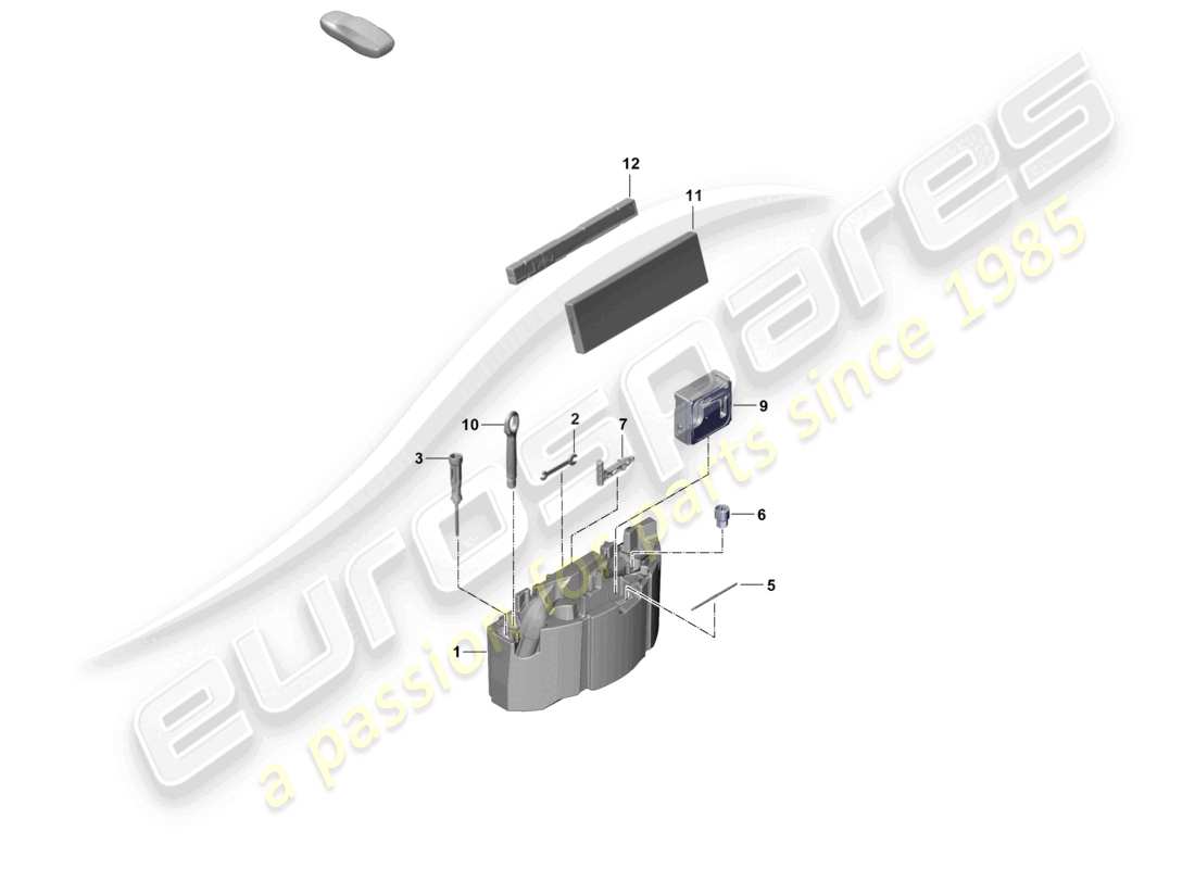 porsche 2025 (cayenne e3 pa) werkzeugheber-ersatzteildiagramm