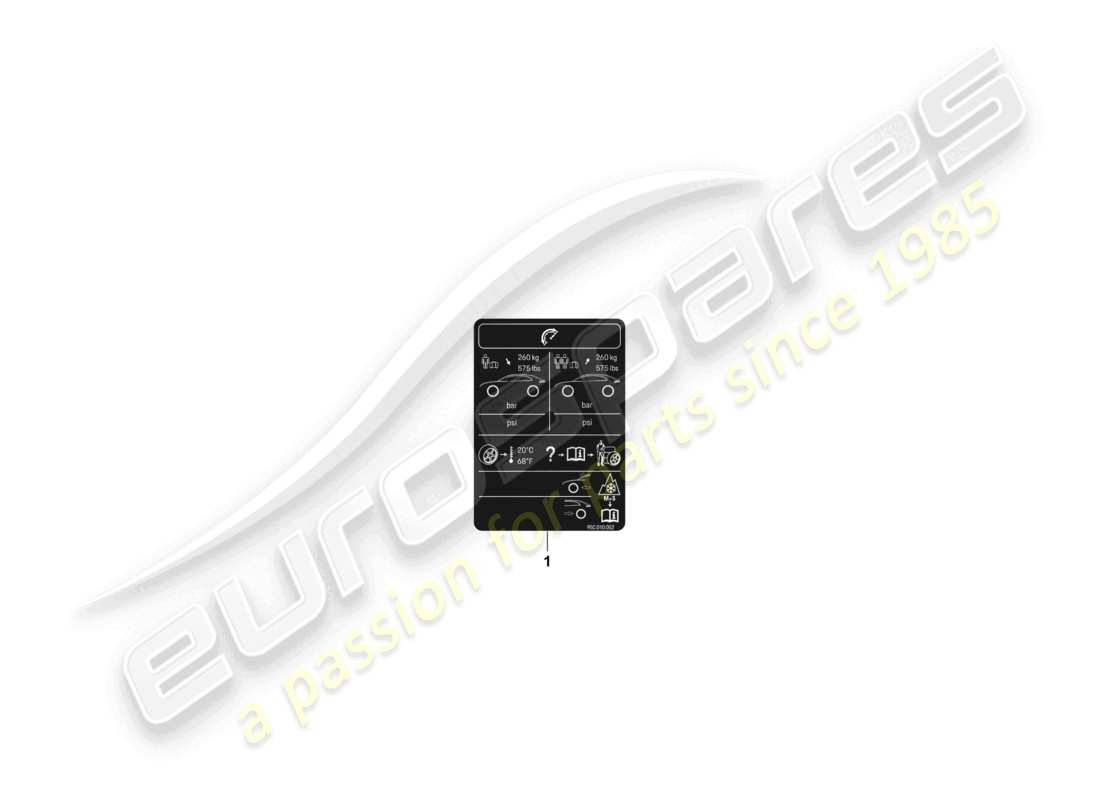 porsche 2025 (macan-e) merkmale für den reifendruck teilediagramm
