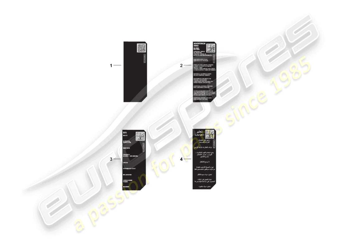porsche 2026 (992-2 gt3) schilder/hinweise batterie-teilediagramm