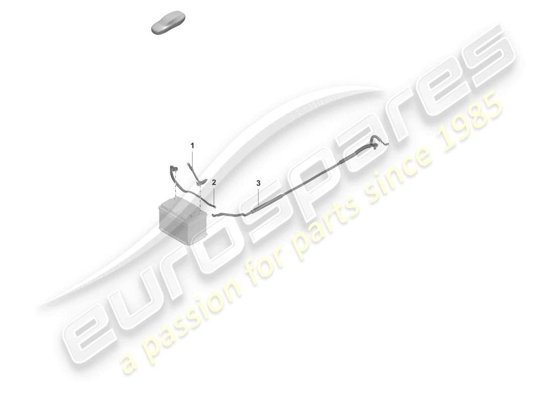 porsche 2024 (992-2 turbo / s) kabelsatz für batterie + massekabel für batterie ersatzteilübersicht