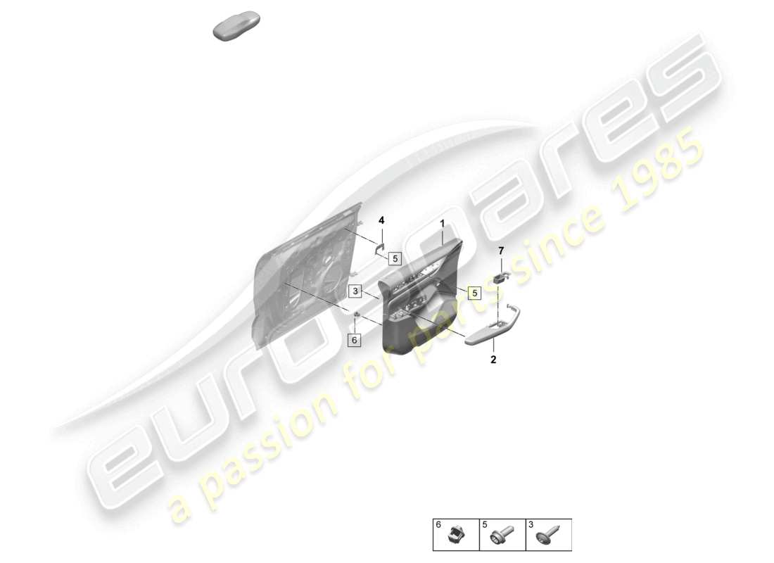 porsche 2025 (macan-e) türverkleidungen vordertüren für modelle mit kunstlederverkleidung armlehne (kunstleder) innenbeleuchtung komfort teilediagramm
