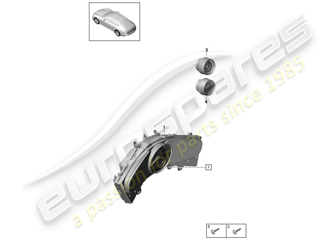 porsche 2021 (panamera 971-1) kombiinstrument stoppuhr d >>- 03.11.2017 teilediagramm