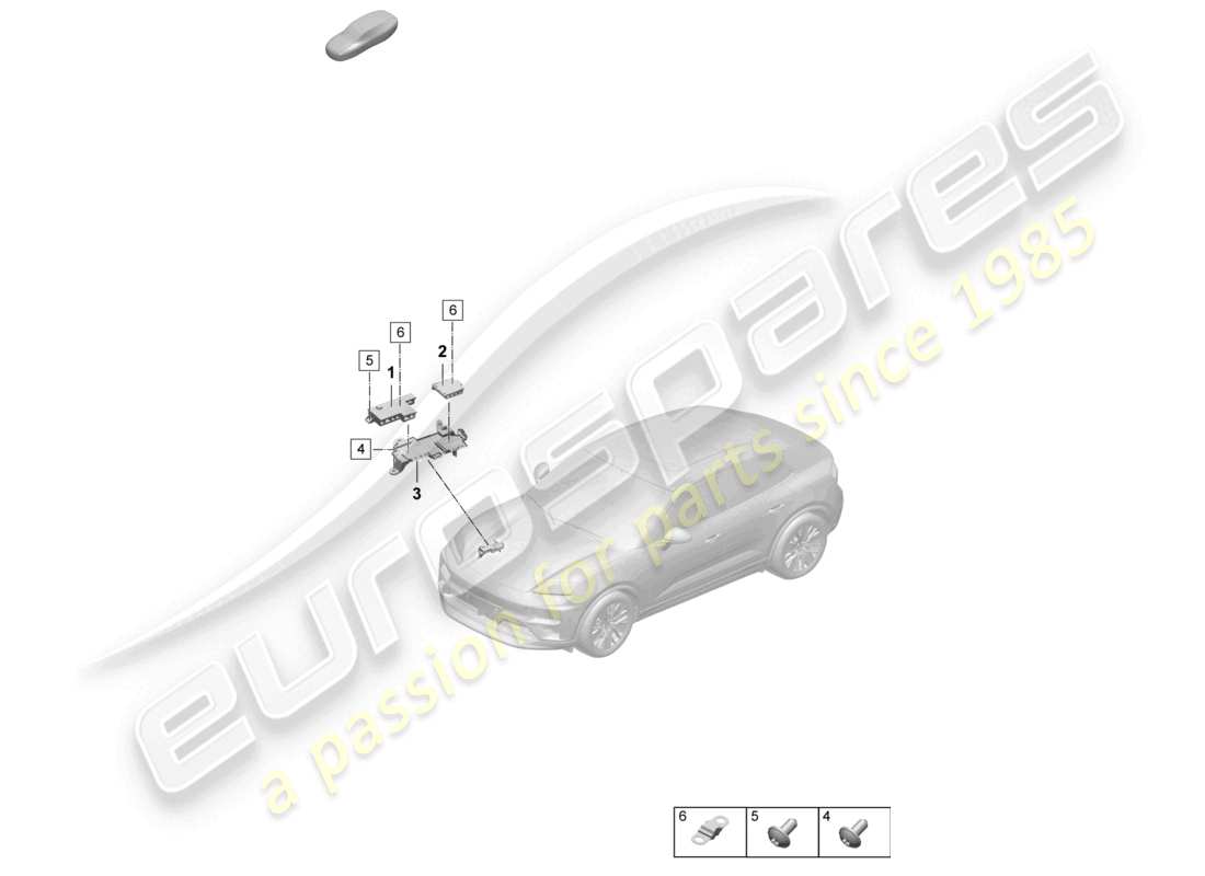 porsche 2025 (macan-e) sicherungskasten flachsicherung motorraum rechts teilediagramm