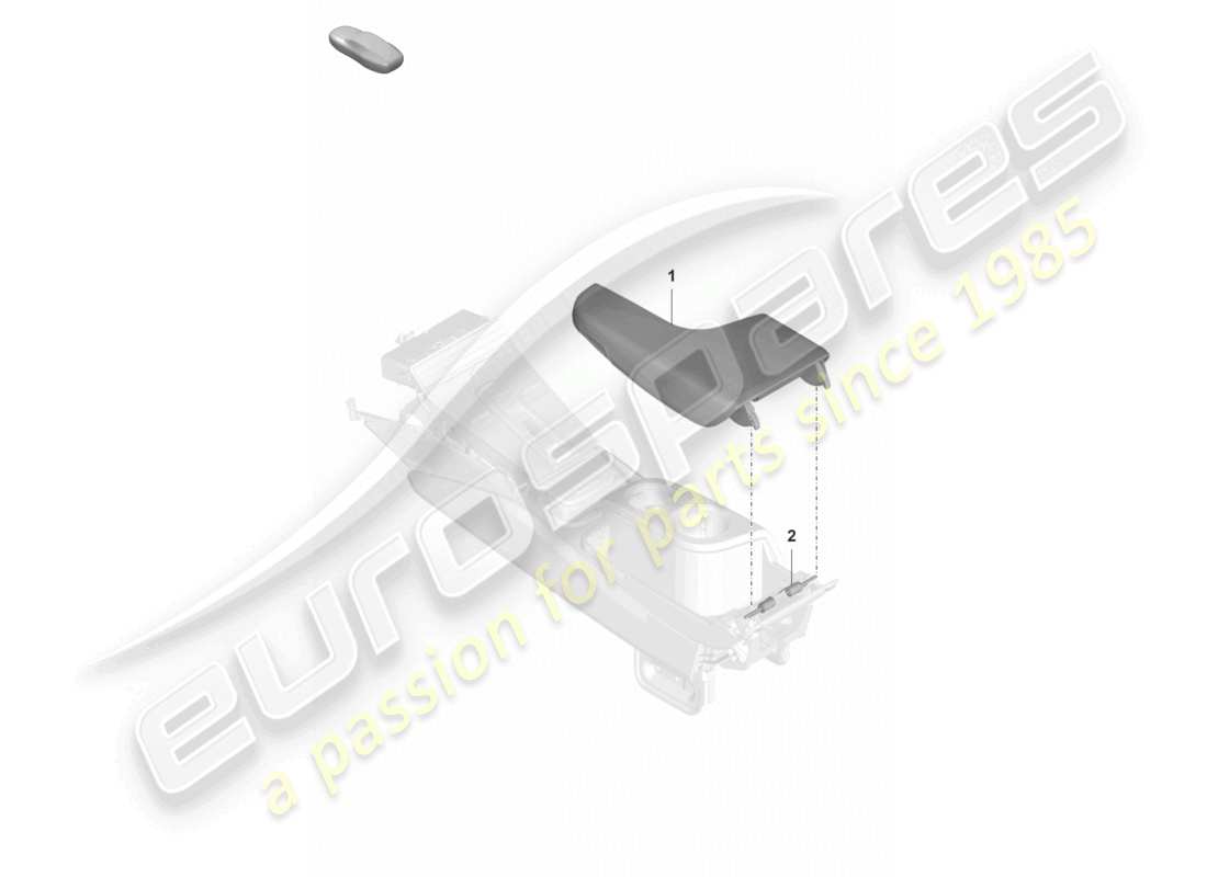 porsche 2022 (panamera 971-2) teilediagramm der mittelkonsolen-armlehne