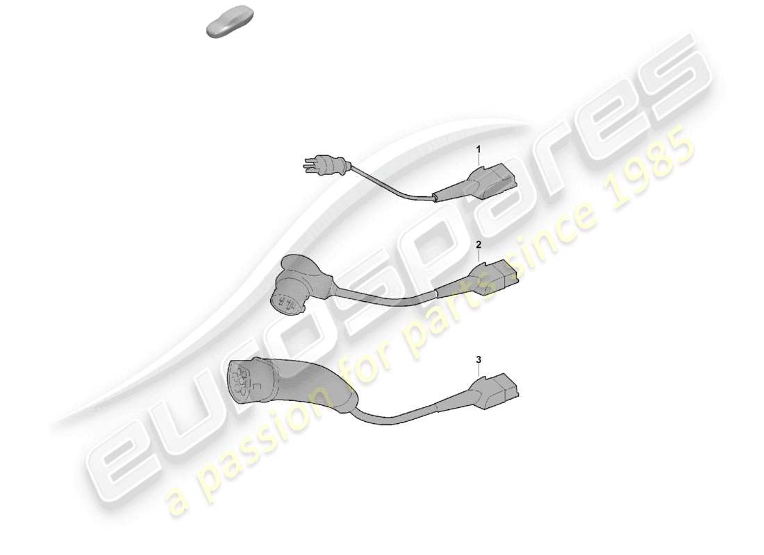 porsche 2025 (cayenne e3 pa) ladekabel für netzsteckdose teilediagramm